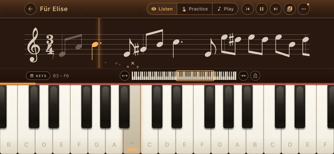 A lesson in the ToneWright app