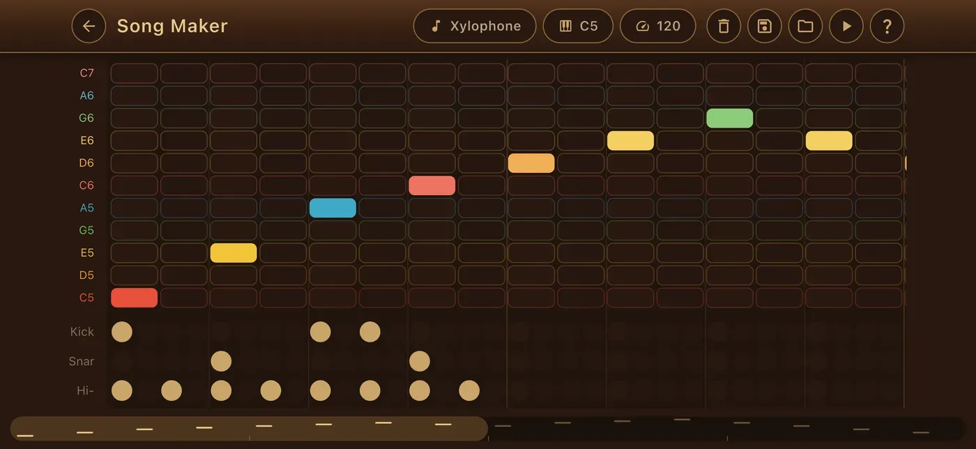 Song Maker in the ToneWright app
